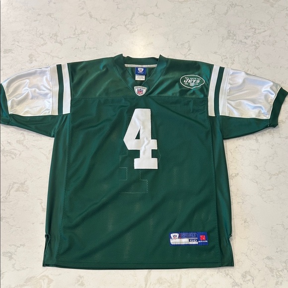 Reebok Authentic Brett Favre Size 50 New York Jets Jersey Football Game Day - Picture 4 of 16